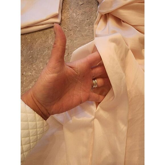 Vintage Lorraine nightgown and robe size small peach pink Rev2 Chemise - Picture 15 of 15